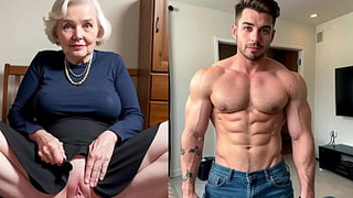 real 67 Years cougar granny extreme rough anal slammed