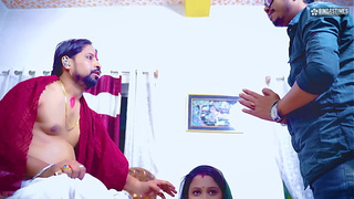 Tharki Dhogi Baba drilled Bhabhiji on the pretext of giving Birth and Creampied ( Hindi Audio )