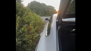 Step mom fresh plowed in a parking lot, he orgasm in her wet vagina, cream pie