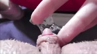 Extreme Close up Big Clit Pussy Squirting Orgasm Clitoris Torturing Masturb