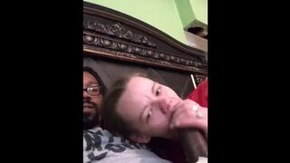 Deaf Chick Sucking me off again