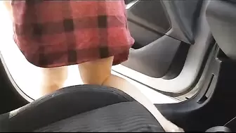Step Mom Sneaks into Step Son Car and Fuck him to Cum