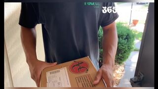 Package Delivery Driver Gets Lucky & Mounts Cops Wifey (Married Cheating Blonde Mature MILF wants BBC)