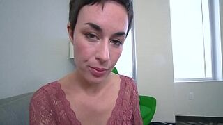 Olive Glass teaches her masculine son how to please a skank and her twat