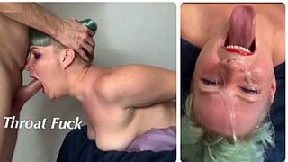 Step Daughter Learns How to Do Extreme Throat Fucking