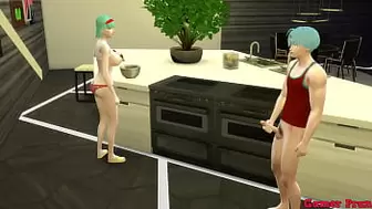 Bulma Mother and Wifey Epi 6 My Mom is cooking with very cute clothes almost Naked and I fuck her hard When my Dad goes to work All day He pleases his Son like a Skank NTR Dragon Ball Cartoon
