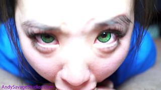 Green Eyes ORIENTAL NURSE deepthroat SELF PERSPECTIVE oral sex for her patient! @andregotbars