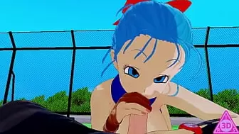 KOIKATSU Trunks Bulma Dragon Ball, have sex oral sex hand-job and cums on uncensored... Thereal3dstories