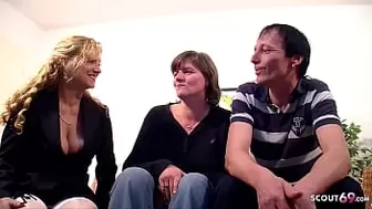 German Cougar teach real older married Lovers how to Fuck in three Some