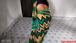Green Saree indian Older Mom Sex In Fivester Hotel ( Official Movie By Localsex31)