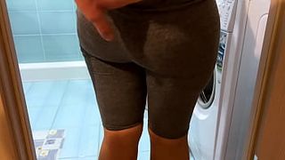 Step mom bent down and stepson sexed her in the butt