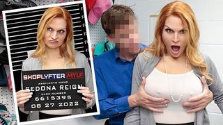 Shoplyfter Mylf - Bratty Milf With Big Boobs And Monstrous Nipples Sedona Reign Obeys Security Officer