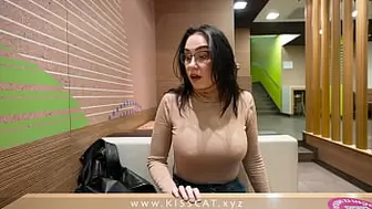 Why step son in public toilet with step mom? ︎ Stepmommy get risky spunk in coffee ︎︎︎