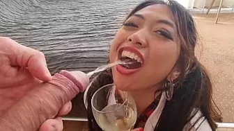 [WET] EXTREME! Newbie Thai Kit Kate 0% Cunt one on one intense anal, gape, ATM, piss in mouth & behind then drinking, Toilet face flush, Spit on face and face slapping, rimming