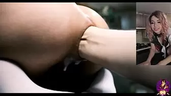 Anal Fisting with Long Dildo Lost In my Butt - Deep Anal Extreme