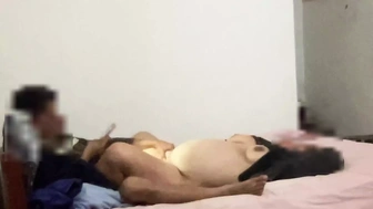 Fucking in the cold bed. Fiance and ex-wife filming each other while she fucks his dong and he mounts it hard