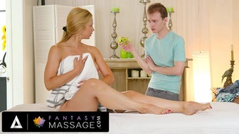 FANTASY MASSAGE - Sexy MILF Sarah Vandella Catches A Pervy Intruder During Her Massage