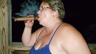 Humongous Cigar Smoking