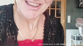 Vends-ta-culotte - Horny homemade MILF getting naked and masturbating in front of you